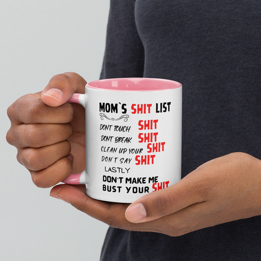 MOMS SH1T LIST COFFEE MUG